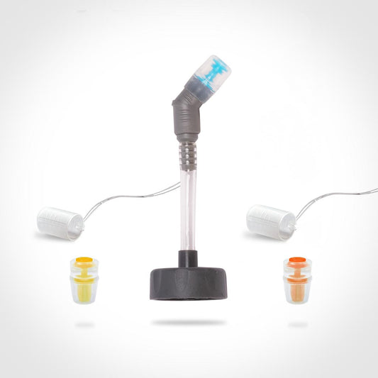 PAJITA HYDRAFOOD CON VÁLVULAS AZUL / NARANJA / AMARILLA