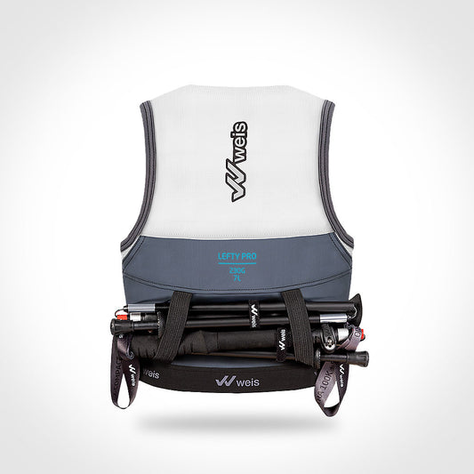 LEFTY PRO 7 L VEST / WHITE-CYAN / PERFORMANCE SERIES