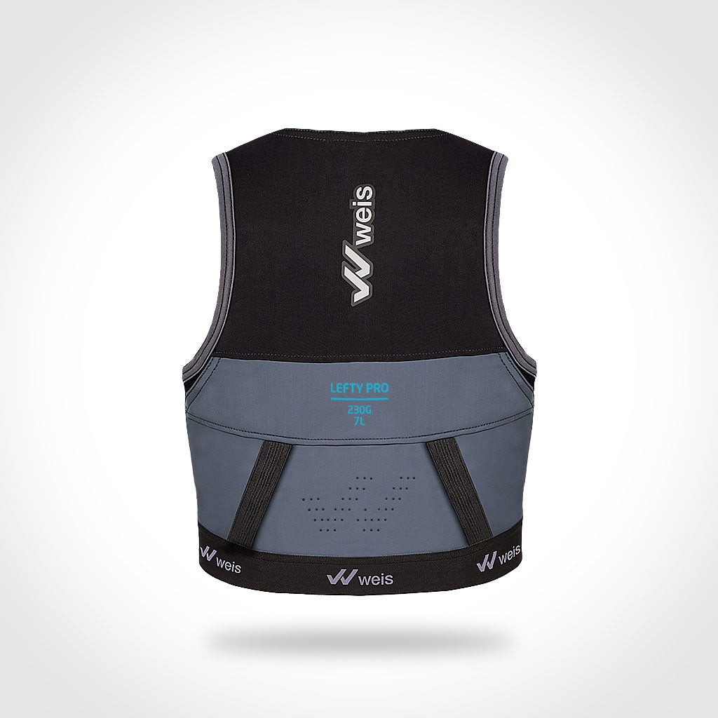 LEFTY PRO 7 L VEST / BLACK-CYAN / PERFORMANCE SERIES