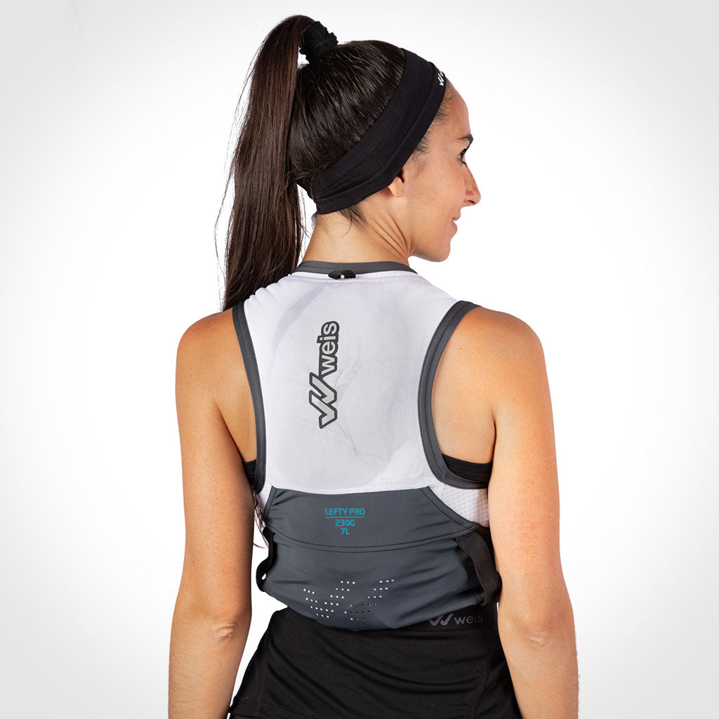 LEFTY PRO 7 L VEST / WHITE-CYAN / PERFORMANCE SERIES