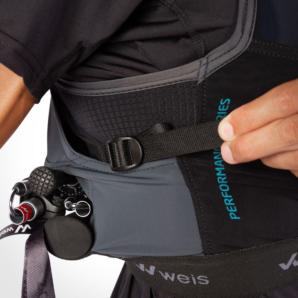 LEFTY PRO 7 L VEST / BLACK-CYAN / PERFORMANCE SERIES