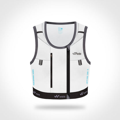 LEFTY PRO 7 L VEST / WHITE-CYAN / PERFORMANCE SERIES