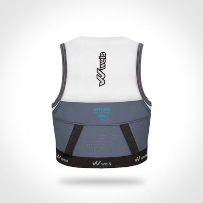 LEFTY PRO 7 L VEST / WHITE-CYAN / PERFORMANCE SERIES