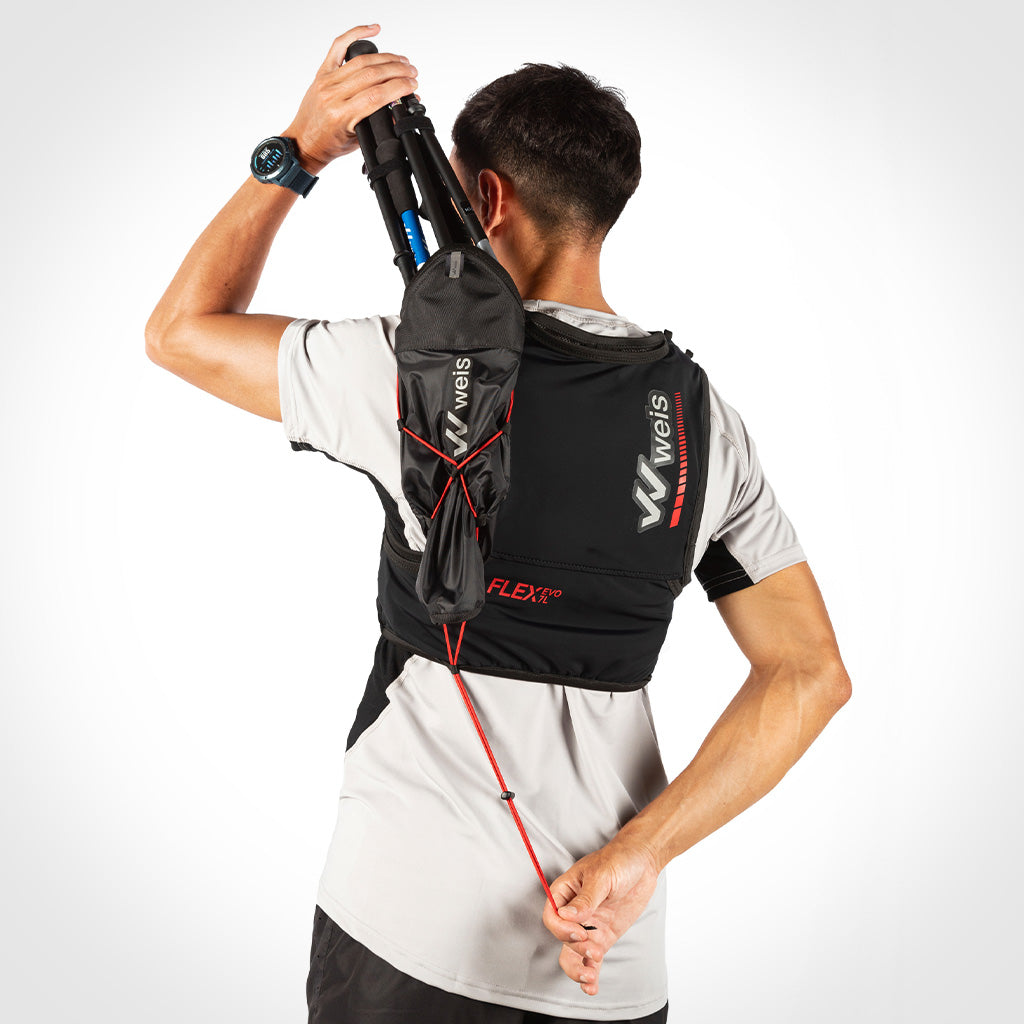 CARCAJ PORTABASTONES WEIS / NEGRO Y ROJO